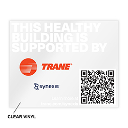 14" x 11.25" TRANE SYNEXIS WINDOW CLING