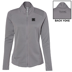 ADIDAS LADIES' TEXTURED FULL ZIP JACKET