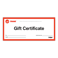 TRANE COMMERCIAL GIFT CERTIFICATE